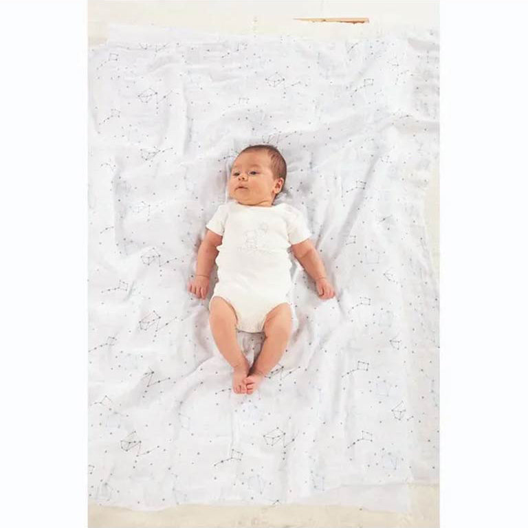 Chicco Muslin Swaddle 2 Pieces Set - Pois & Zodiac