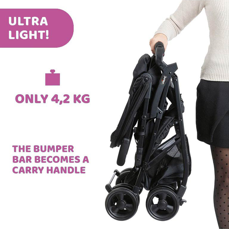Chicco OHlalà 3 Stroller (0m+) - Jet Black