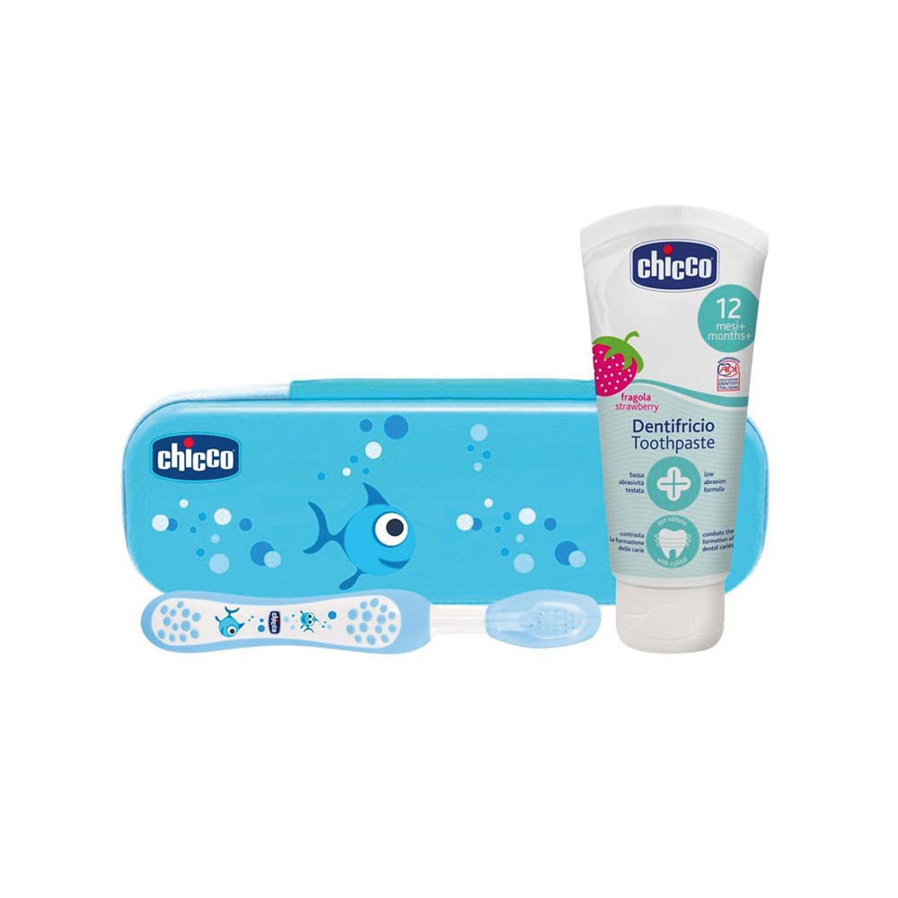 Chicco Oral Care Always Smiling Set (1-5Yrs) - Blue