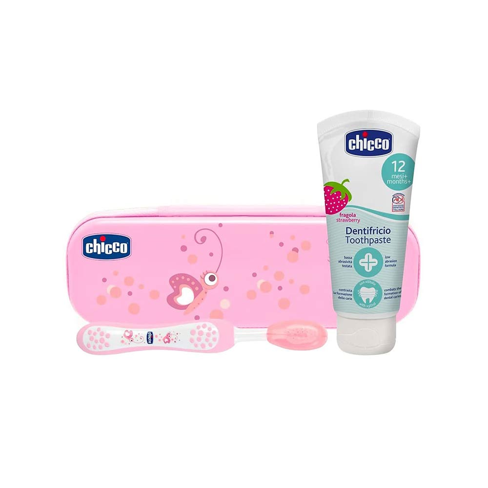 Chicco Oral Care Always Smiling Set (1-5Yrs) - Pink