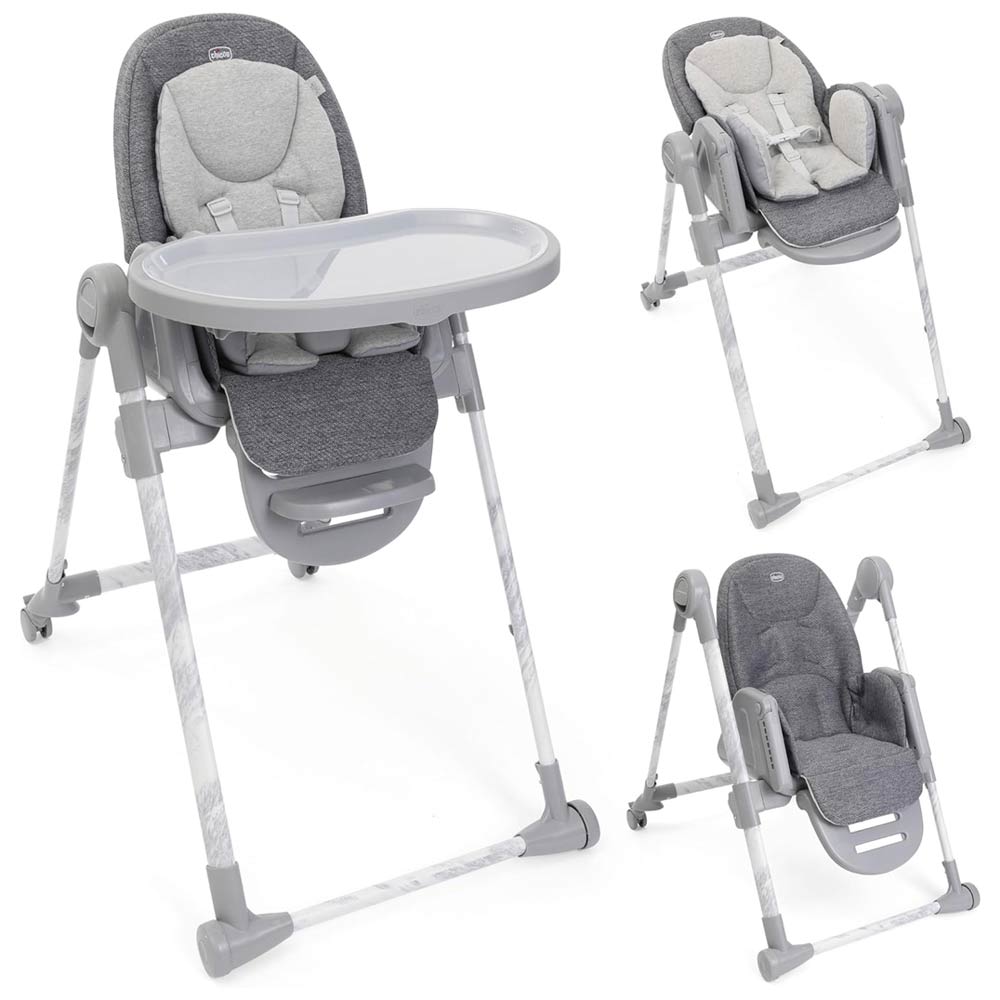 Chicco Polly Armonia Highchair (0m+) Max 40Kg - Carrara