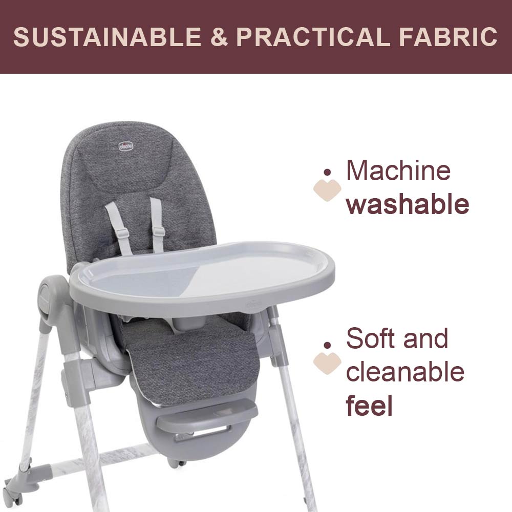 Chicco Polly Armonia Highchair (0m+) Max 40Kg - Carrara