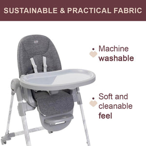 Chicco Polly Armonia Highchair (0m+) Max 40Kg - Carrara
