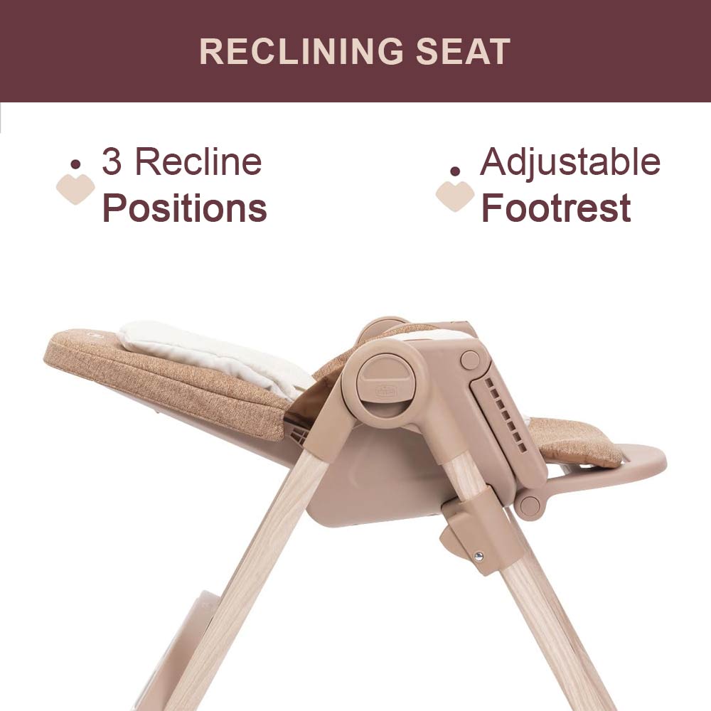 Chicco Polly Armonia Highchair (0m+) Max 40Kg - Terracotta