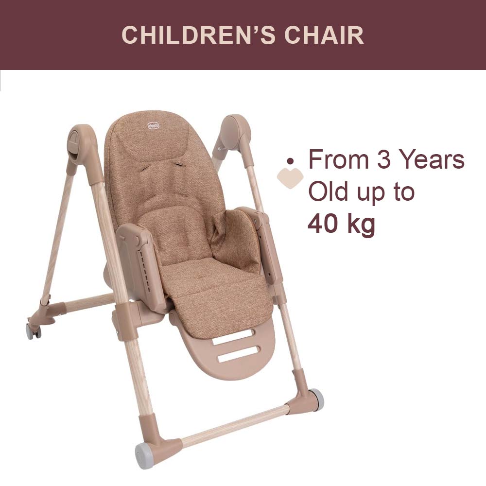 Chicco Polly Armonia Highchair (0m+) Max 40Kg - Terracotta