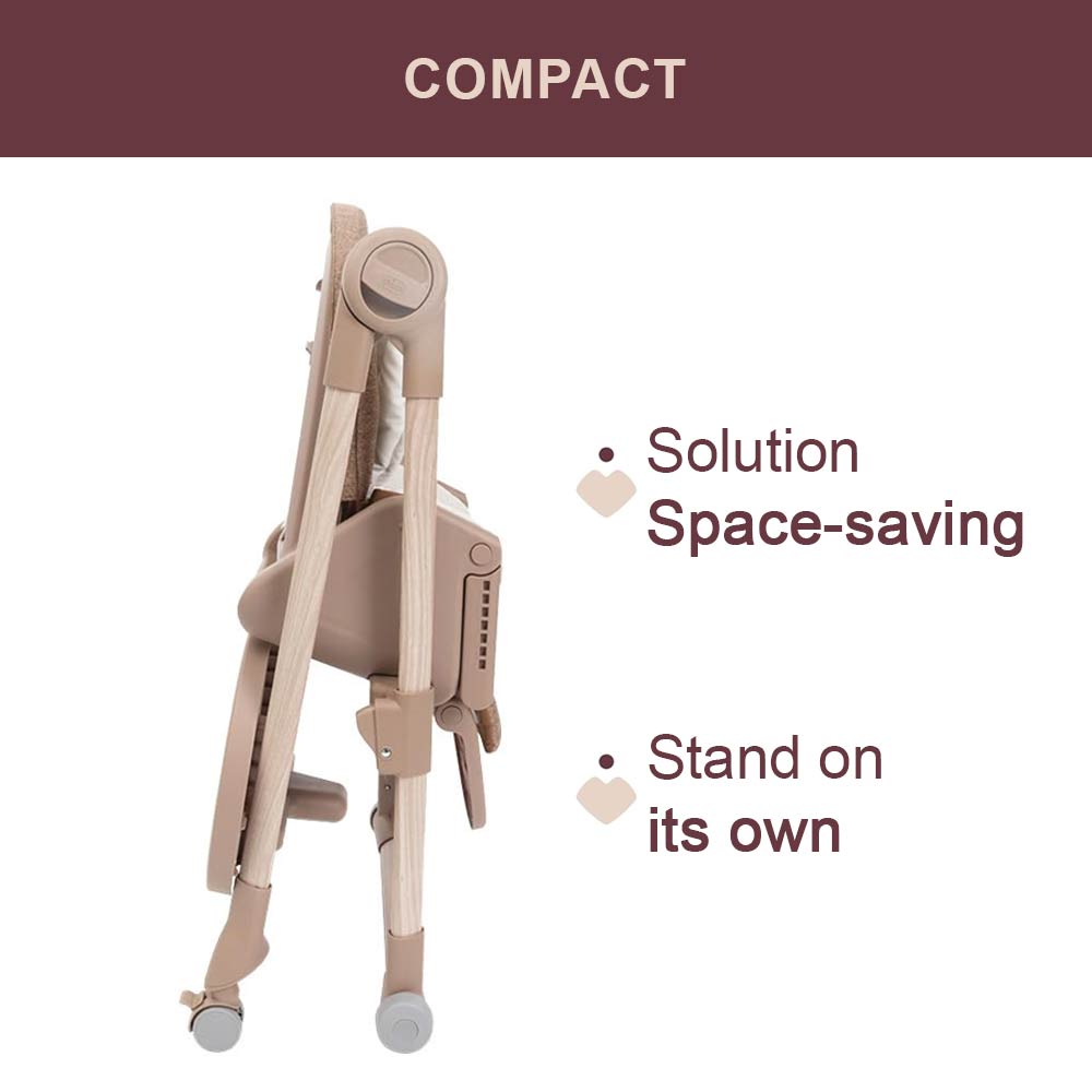 Chicco Polly Armonia Highchair (0m+) Max 40Kg - Terracotta