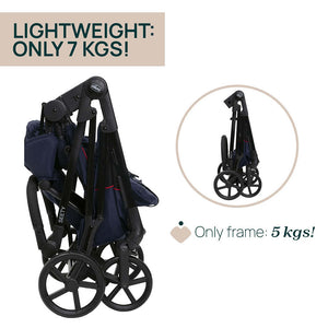 Chicco Seety Stroller (0m+) Max 22Kg - Oxford Blue