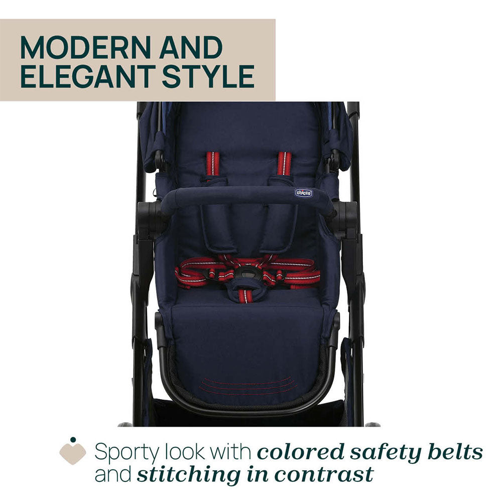 Chicco Seety Stroller (0m+) Max 22Kg - Oxford Blue