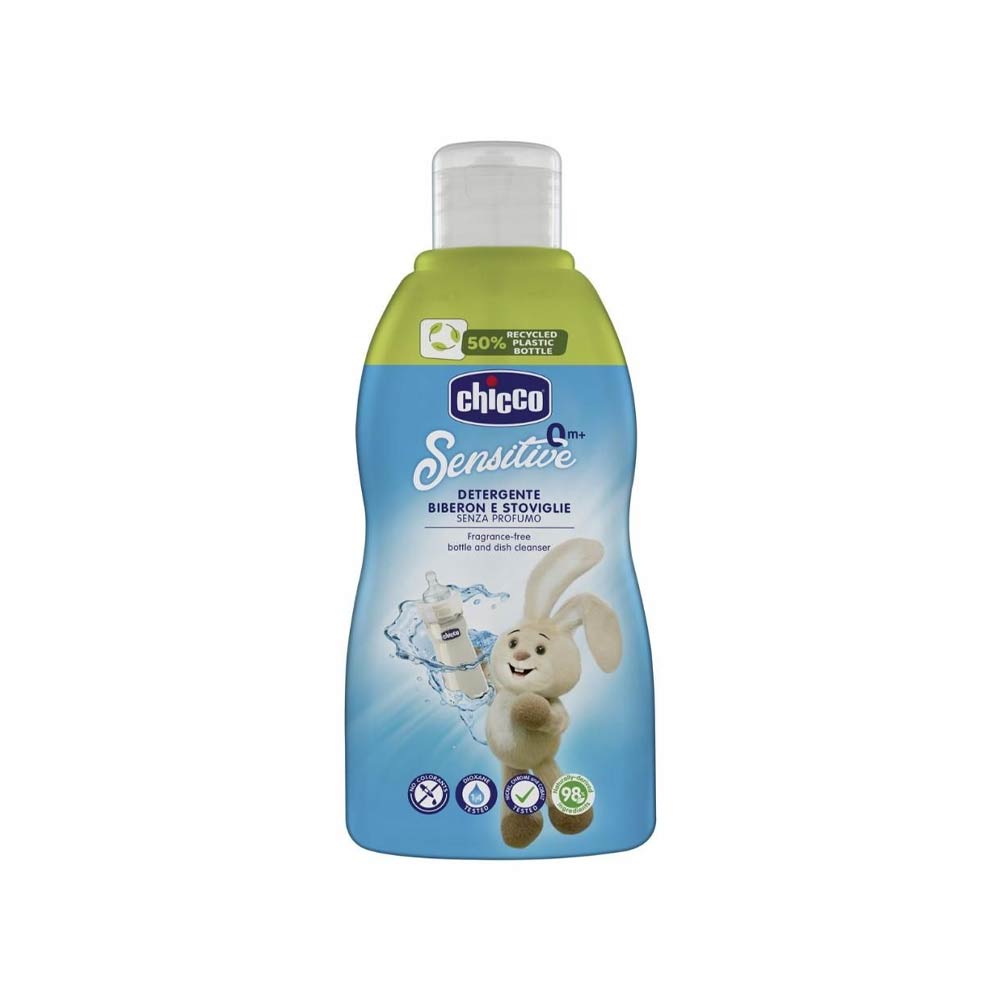 Chicco Sensitive Bottle & Dish Cleanser (Fragrance Free) - 300ml