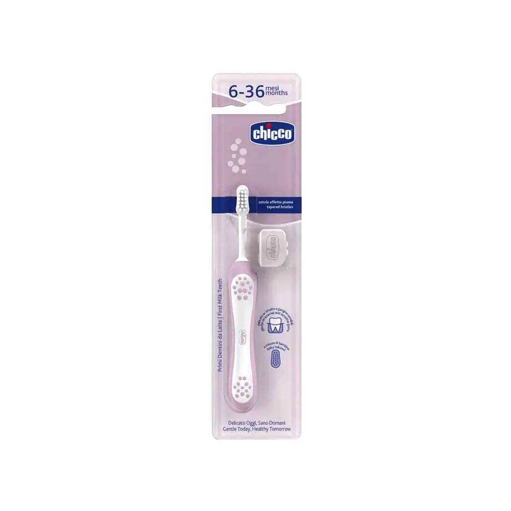 Chicco Tapered Bristles Baby Toothbrush (6-36m) - Lilac