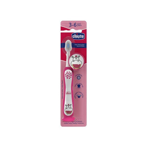 Chicco Toothbrush Hippo 3-6 Years - Pink