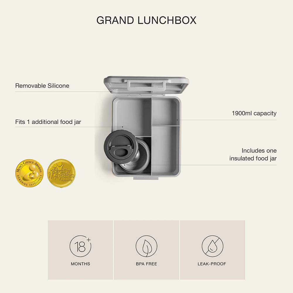 Citron Grand Lunchbox with Food Jar Features