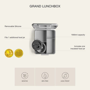 Citron Grand Lunchbox with Food Jar Features