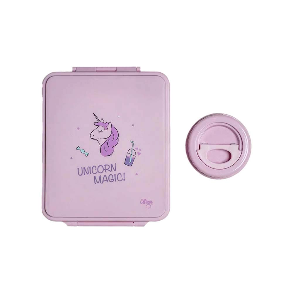 Citron Grand Lunchbox with Food Jar - Stormy Unicorn