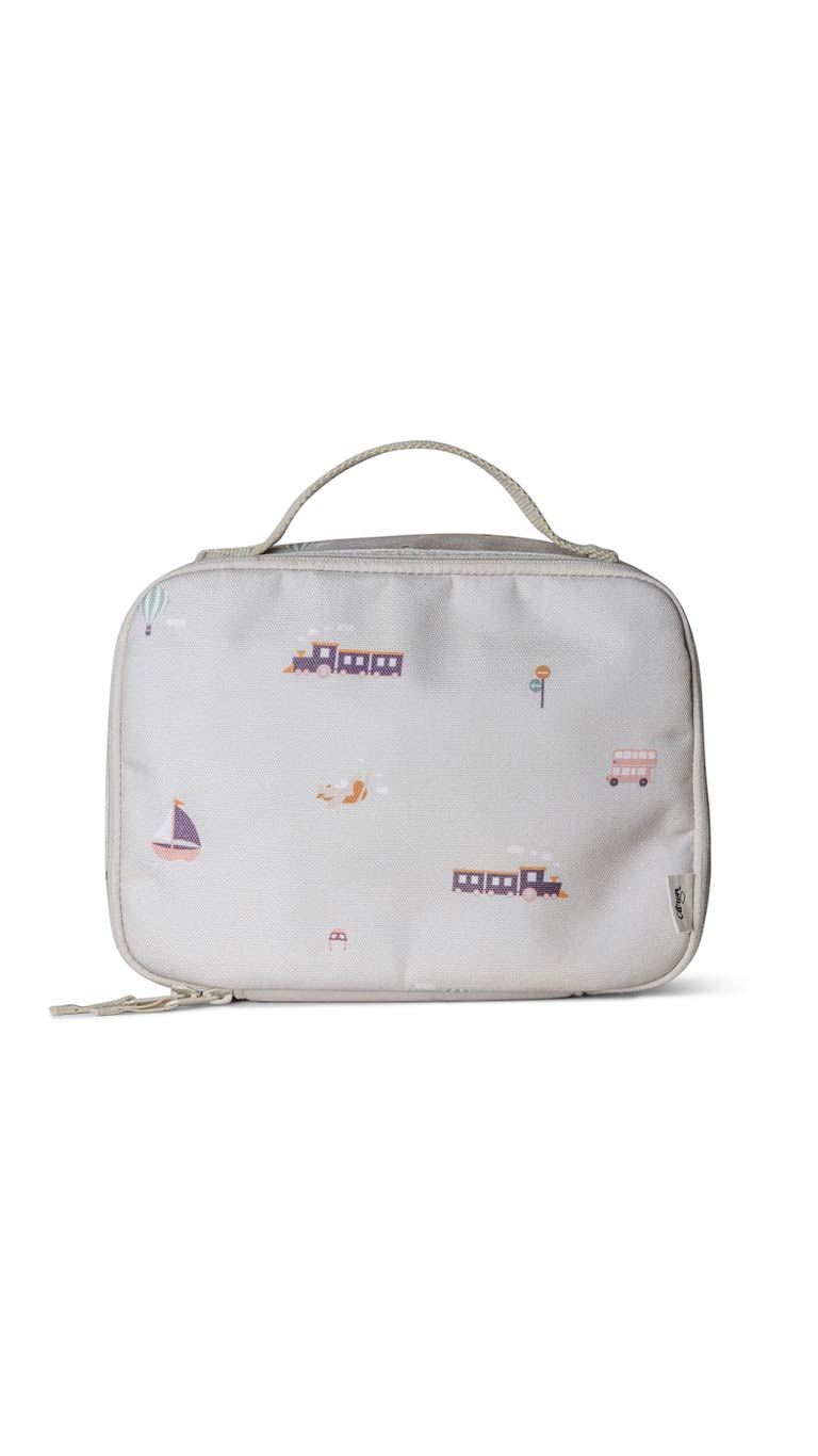 Citron Insulated Square Lunch Bag - Vehicles