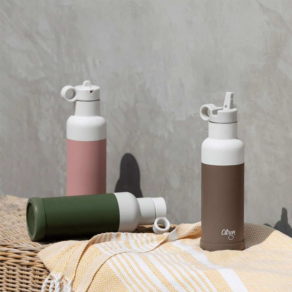 Citron Stainless Steel Water Bottle 500ml - Blush Pink