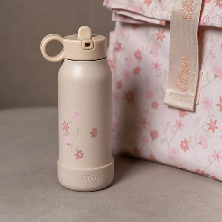 Citron Stainless Steel Water Mini Bottle (250ml) - Flower