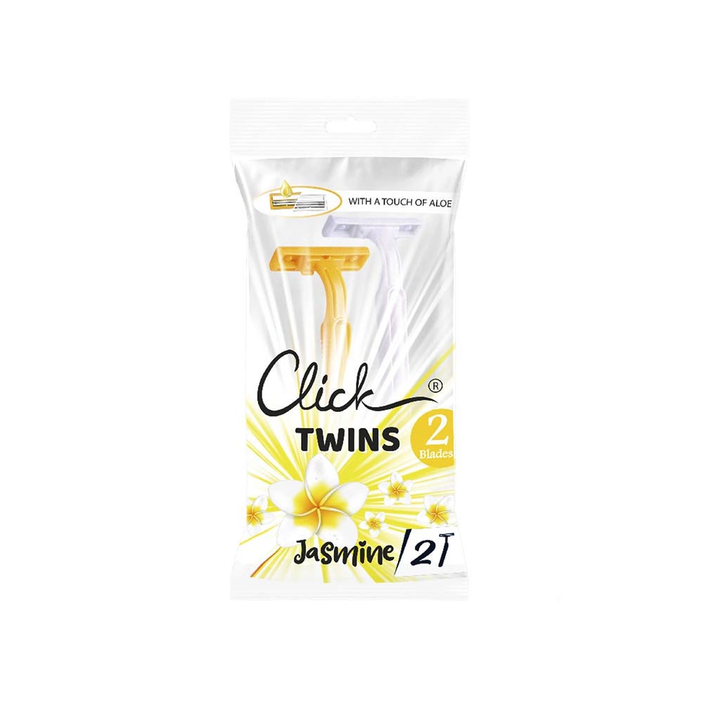 Click Twin 2 Blades Razor Jasmine - 2 Pcs