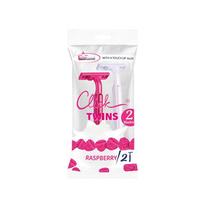 Click Twin 2 Blades Razor Raspberry - 2 Pcs