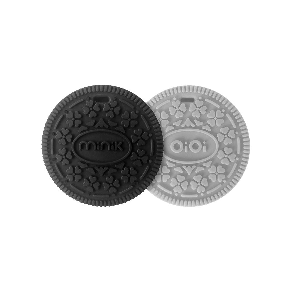 Minikoioi Cookee Teether - Black & Gray