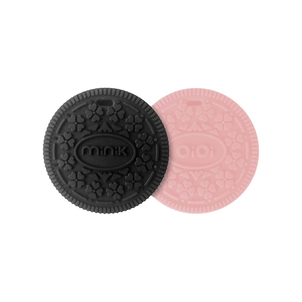 Minikoioi Cookee Teether - Black & Pink