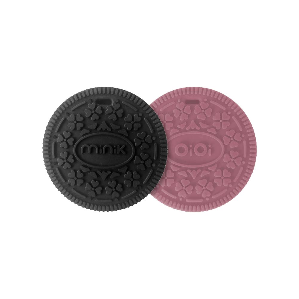 Minikoioi Cookee Teether - Black & Rose