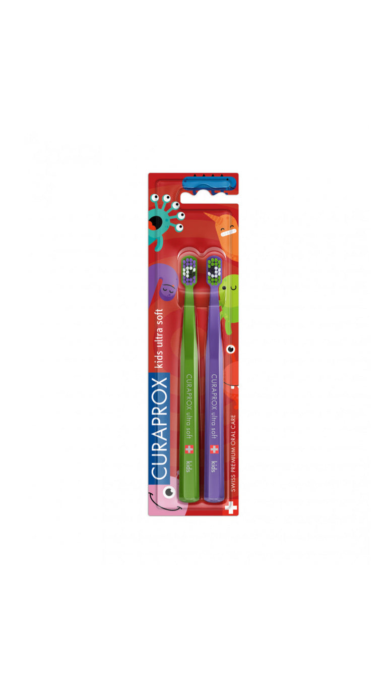 KIDS TOOTHBRUSH LITTLE BACTERIA EDITION, 2 PCS