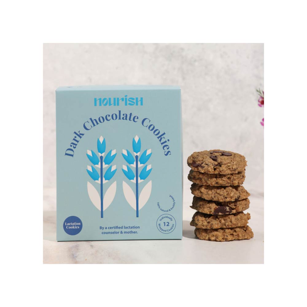 Nourish Dark Chocolate Lactation Cookies - 12 Cookies
