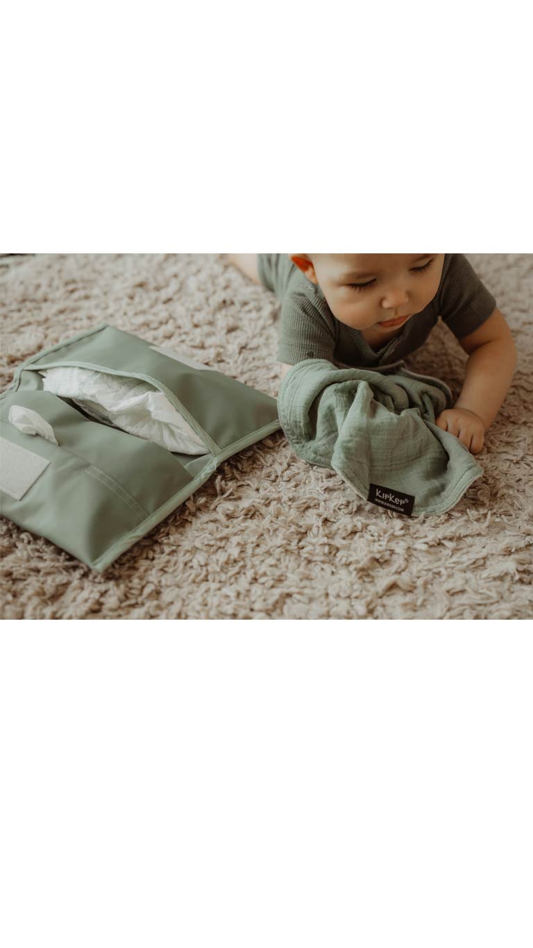 KipKep Napper Diaper Wallet - Pale Green