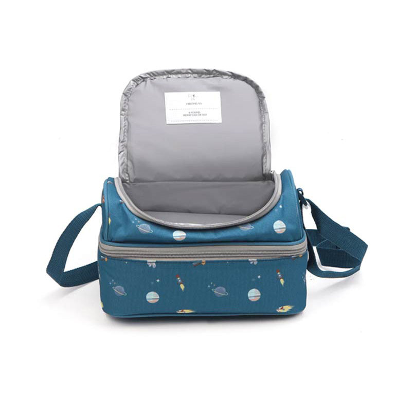 Little IA Double Decker Lunch Bag - Space