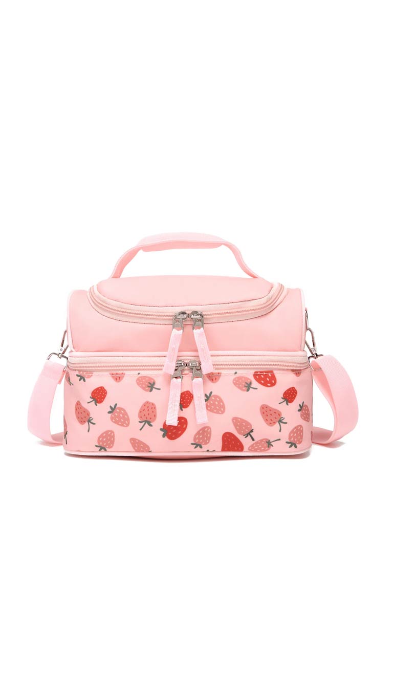 Little IA Double Decker Lunch Bag - Strawberry