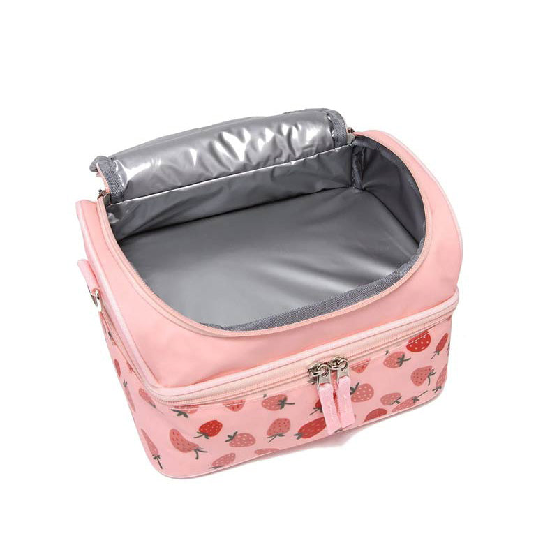 Little IA Double Decker Lunch Bag - Strawberry