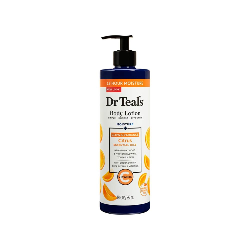 Dr Teal's Body Lotion - Glow & Radiance with Citrus & Vitamin C 532ml