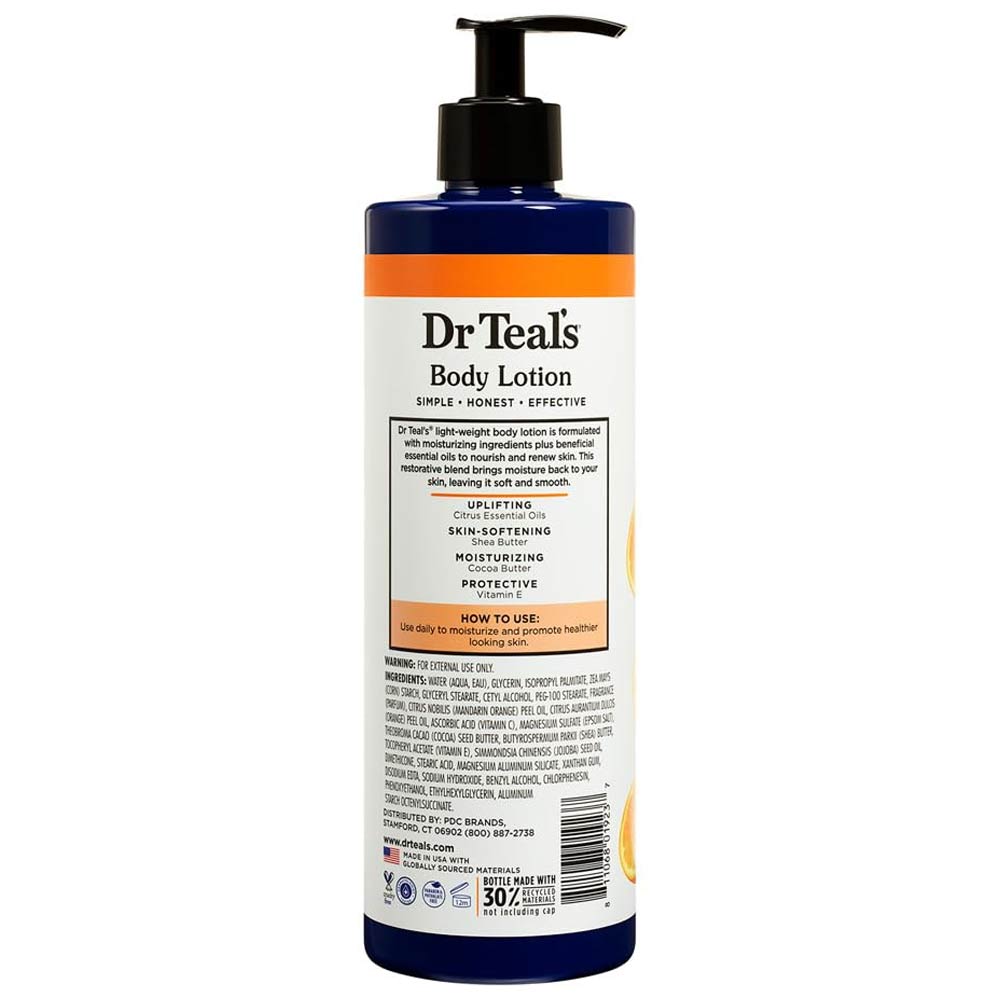 Dr Teal's Body Lotion - Glow & Radiance with Citrus & Vitamin C 532ml