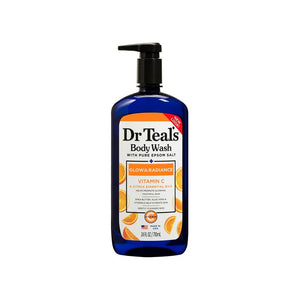 Dr Teal's Body Wash with Pure Epsom - Salt Glow & Radiance with Citrus & Vitamin C 710ml