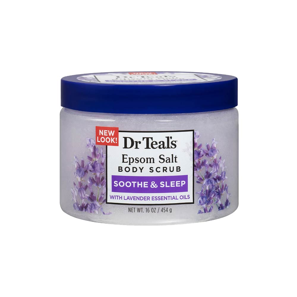 Dr Teal's Epsom Salt Body Scrub - Soothe & Sleep with Lavender 454g