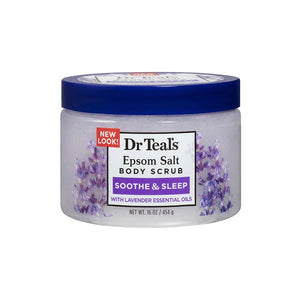 Dr Teal's Epsom Salt Body Scrub - Soothe & Sleep with Lavender 454g
