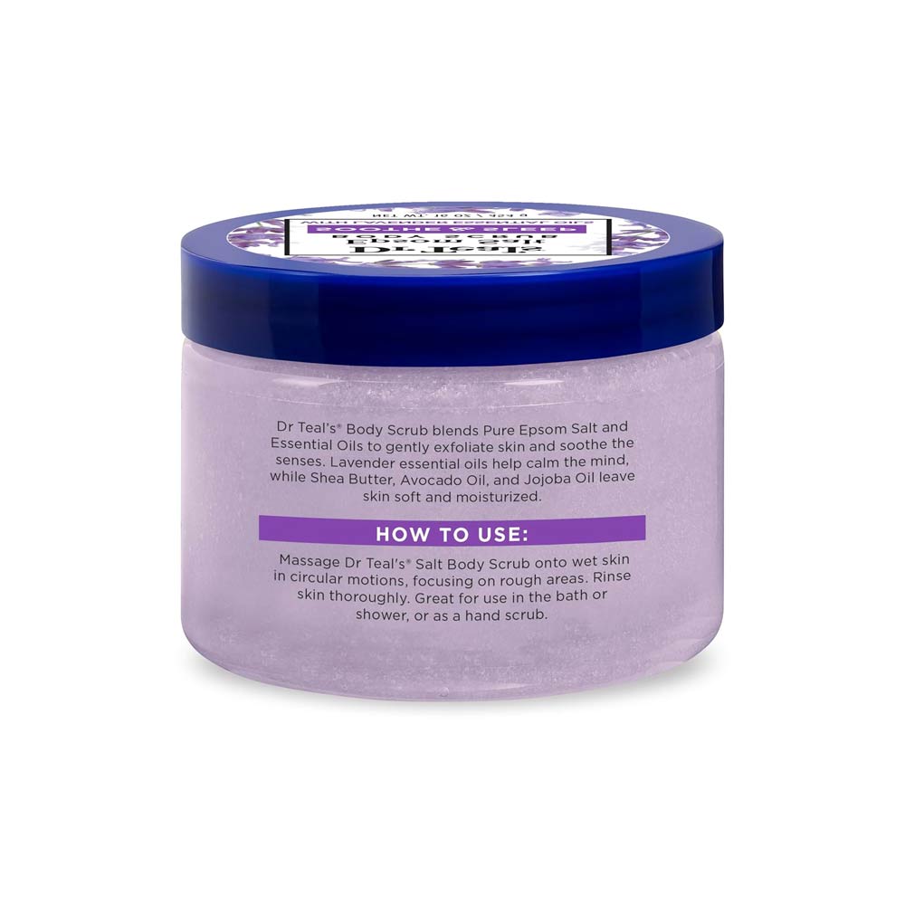 Dr Teal's Epsom Salt Body Scrub - Soothe & Sleep with Lavender 454g
