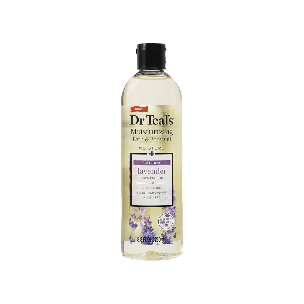 Dr Teal's Moisturizing Bath & Body Oil Soothe & Sleep with Lavender - 260ml