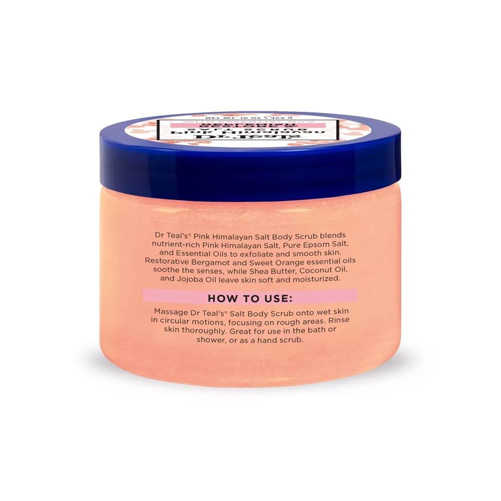 Dr Teal's Pink Himalayan Salt Body Scrub - Restore & Replenish 454g