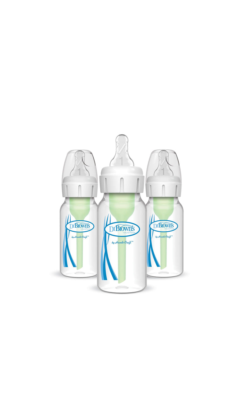 DrBrownsAntiColicNarrowNeckPlasticBottle120mlPackof3