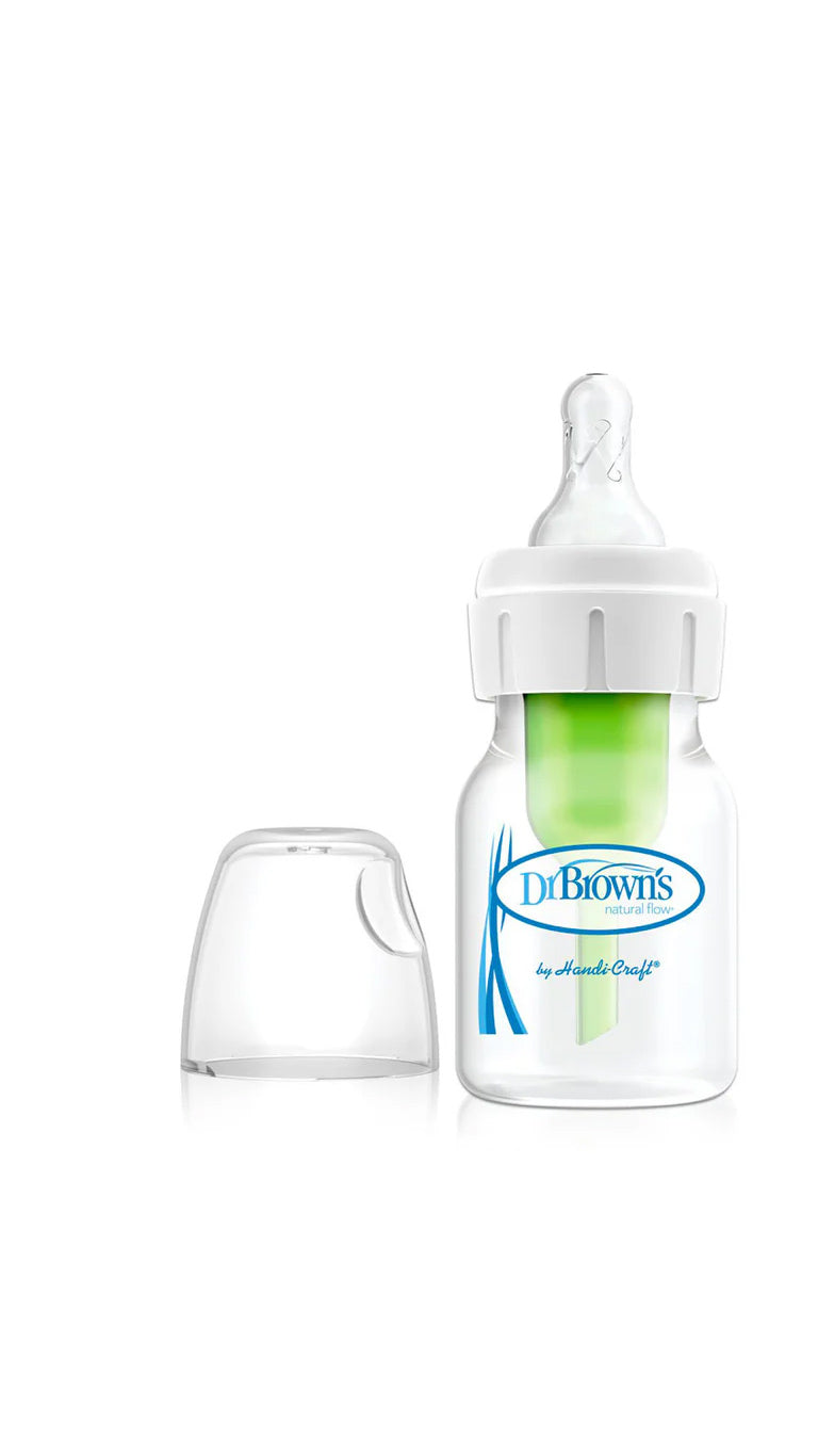 DR BROWN'S OPTIONS+ ANTI COLIC NARROW NECK BOTTLE WITH LEVEL 1 TEAT, 60ML