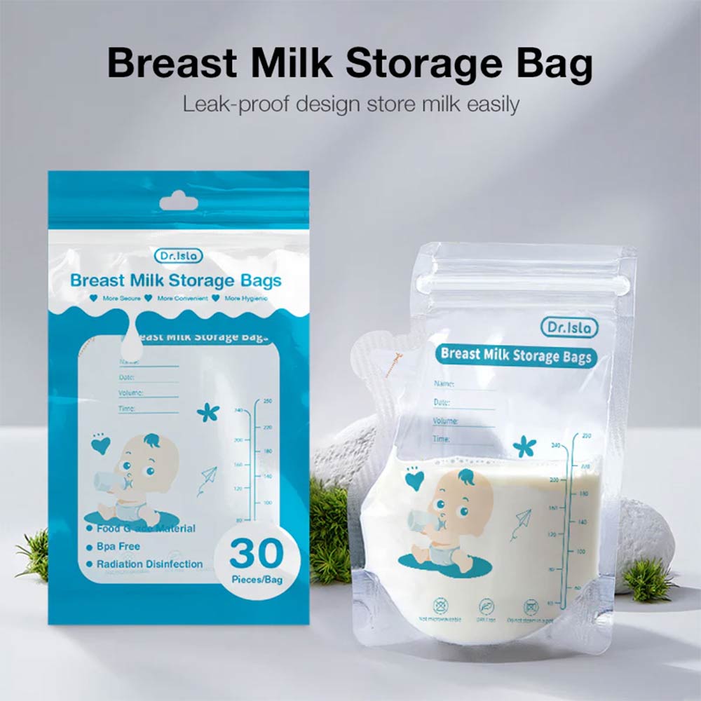 Dr.Isla Breast Milk Storage Bags 250ml - 30 Bags