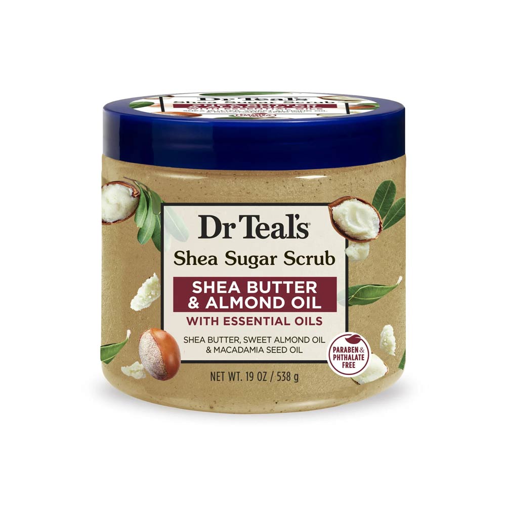 Dr Teal's Shea Sugar Body Scrub - Shea Butter & Almond Oil 538g