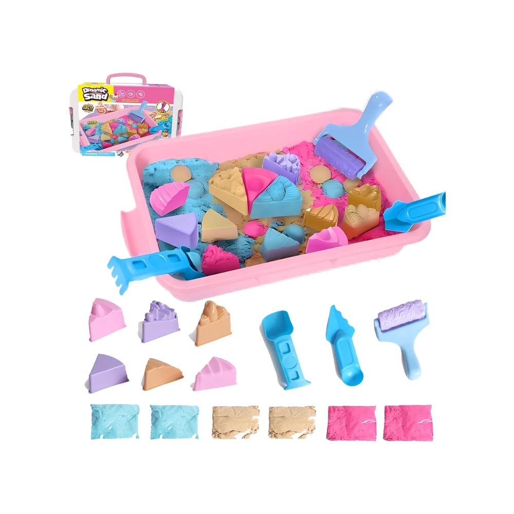 Dynamic Sand DIY Play Sand 1500g (3Yrs+) - Pink