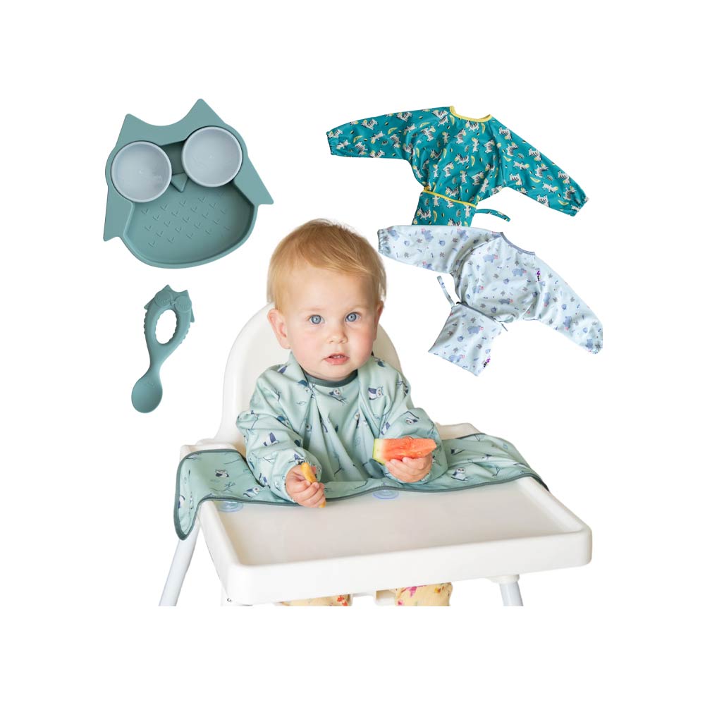 Tidy Tot Easy Weaning Essentials Cover & Catch - Owl