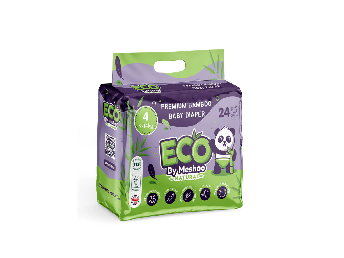 EcoByMeshooPremimumBambooSize4Diapers24