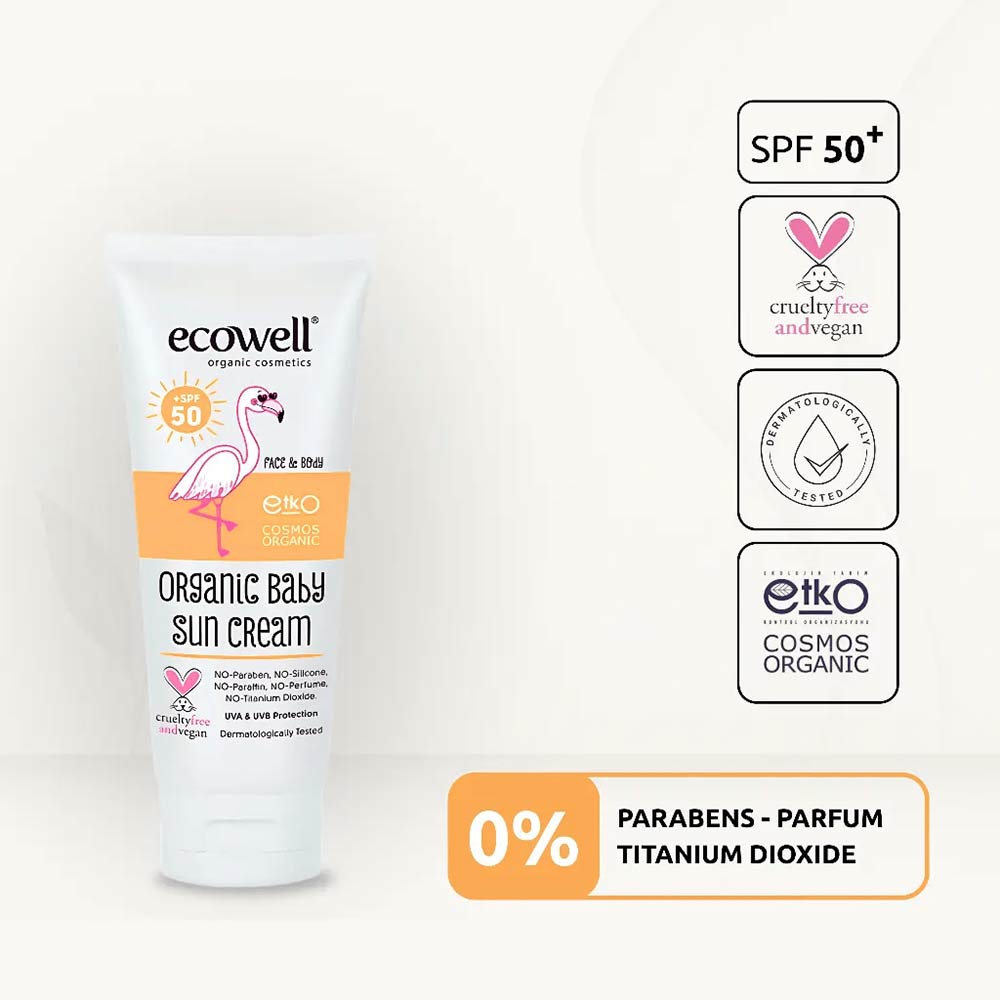 aEcowell Organic Baby Sun Cream (SPF50) 110g