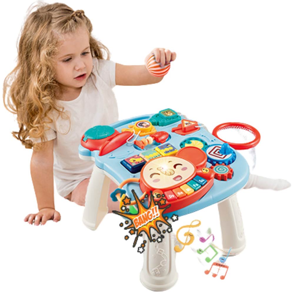 Multi-Functional Education Game Table Busy Board (12m+) - Blue