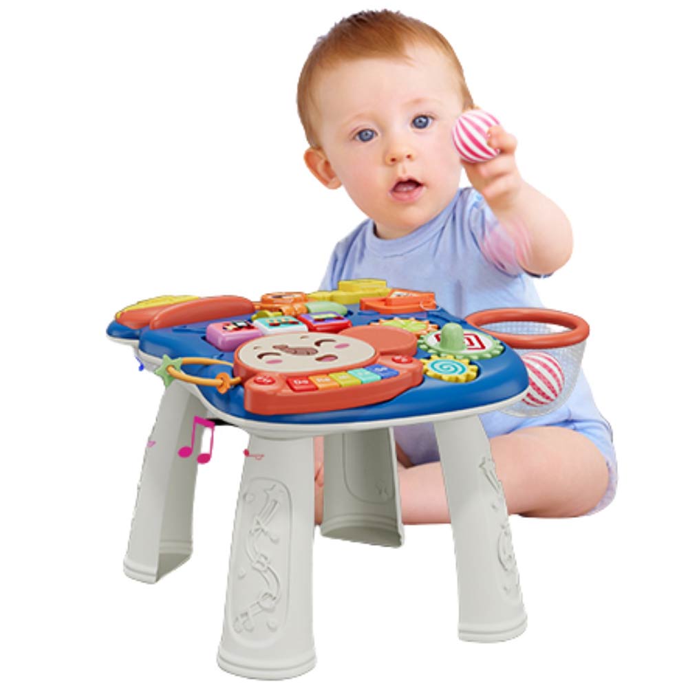 Multi-Functional Education Game Table Busy Board (12m+) - Blue